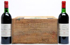 12 bts. Château Haut Bages Liberal, Pauillac. 5. Cru Classé 1975 Owc.