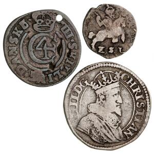 Christian IV, 3 mønter