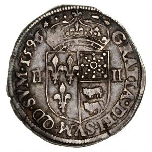 Frankrig, Henrik IV, 1589-1610, 14 Ecu 1596, Morlaàs mint, 9,5 gram