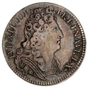 Frankrig, Louis XIIII, 1643-1715, 14 Ecu 1712A, KM 380.1