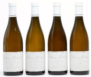 4 bts. Puligny Montrachet 1. Cru Les Pucelles, Jean Boillot  Fils 1999 A hfin.