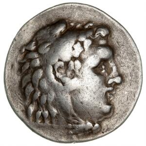 Antikkens Grækenland, Makedonske kongedømme, Alexander III, den store, 336-323 f.Kr., Tetradrakme, Mesembria, Ag, 2. århundrede f.Kr., 16,26 g, Müller 481