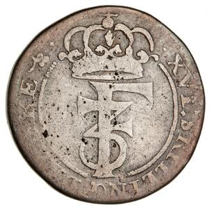 Norge, Frederik III, 1 mark 1668, NM 184, H 68I, S 64
