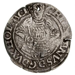 Christian III, Gottorp, 2 skilling 1534, G 132, blanketfejl og perforeret