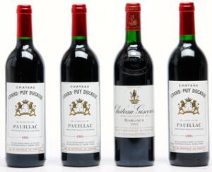 7 bts. Château Grand Puy Ducasse, Pauillac. 5. Cru Classé 1995 A hfin.  etc. Total 8 bts.