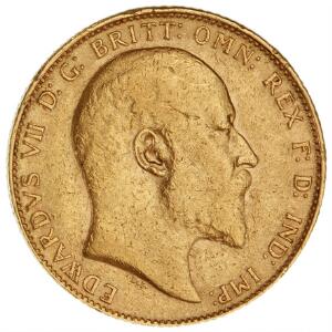 England, Edward VII, Sovereign 1907. S. 3969, F. 400