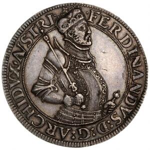 Østrig, Fredinand II 1564-1595, Thaler u. år, Hall, Dav. 8095, bearbejdet på rand