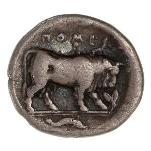 Antikkens Grækenland, Lukania, Poseidonia, Diobol, ca. 480-400 f.Kr., 1,1 g, SNG. Cop. -