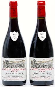 2 bts. Gevrey Chambertin 1. Cru Clos Saint Jacques, Domaine Armand Rousseau 2005 A hfin.