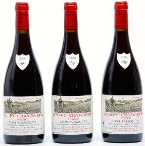 3 bts. Gevrey Chambertin 1. Cru Clos Saint Jacques, Domaine Armand Rousseau 2006 A hfin.