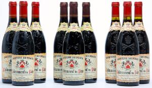 3 bts. Chateauneuf-du-Pape Cuvée Réservé, Domaine du Pegau 2003 A hfin.  etc. Total 9 bts.