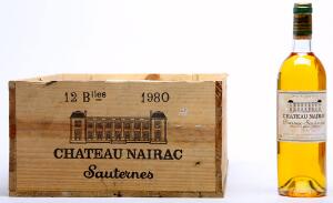 12 bts. Château Nairac 1980 A-AB bn. Owc.