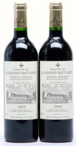 2 bts. Château La Mission Haut Brion Grand Cru Classé, Pessac-Léognan 1998 A hfin.