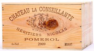 6 bts. Château La Conseillante, Pomerol 2009 A hfin. Owc.