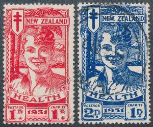 New Zealand. 1931 Smiling Boys. Stemplet sæt. SG £ 135