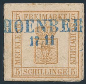 Mecklenburg-Schwerin. 1864. 5 s. orangebrun. Stemplet. Attest Berger BPP