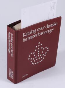 Litteratur. Katalog over danske firmaperforeringer. 1990. CD-rom og prisliste medfølger.