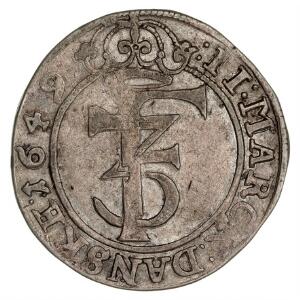 Norge, Frederik III, 2 mark 1649, NM 144, H 67A