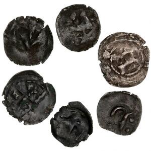 Christopher I - Christopher II, lille lot borgerkrigsmønter, i alt 6 stk.