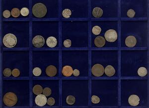 Lille lot skillingsmønter, Erik af Pommern - Christian IX, i alt 32 stk. alle i brugspræget kvalitet