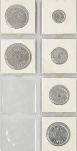 Grønland, Thule, Kap York, komplet sæt 5 øre - 10 kr, 1910 - 1932, Sieg 31 - 36, i alt 6 stk.
