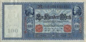 Tyskland, 100 Mark 1908, Rosenberg 35