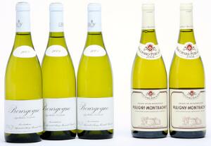 5 bts. Puligny Montrachet 2008 A hfin. Oc. etc. Total 13 bts.