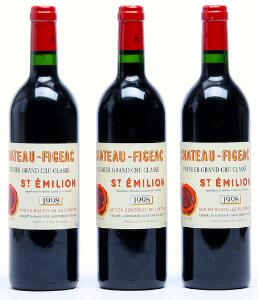 3 bts. Château Figeac, Saint-Émilion 1. Grand Cru Classé 1998 A hfin.