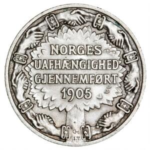 Norge, Haakon VII, 2 kr 1906, NM 3