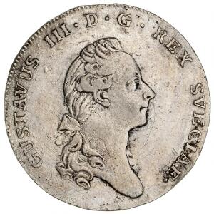 Sverige, Gustav III, 1 riksdaler 1776, SM 43
