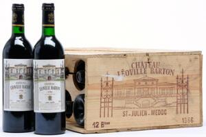 10 bts. Château Léoville Barton, Saint - Julien. 2. Cru Classé 1986 A hfin. Owc.