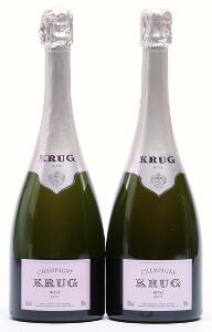 2 bts. Champagne Rose, Krug A hfin.