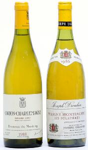 1 bt. Corton Charlemagne Grand Cru, Domaine Bonneau du Martray 1988 A hfin.  etc. Total 2 bts.