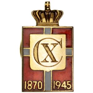 Christian X, kongemærke 1870 - 1945, herre-udgave, Au,3,8 g, 585 1000