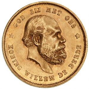 Holland, Willem III, 10 gulden 1877, F 342