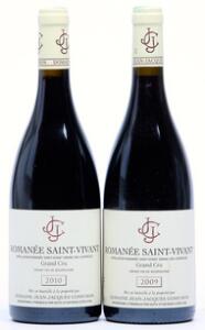 1 bt. Romanée St. Vivant Grand Cru, Domaine Jean-Jacques Confuron 2010 A hfin.  etc. Total 2 bts.