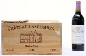 12 bts. Château Lascombes, Margaux. 2. Cru Classé 1995 A hfin. Owc.
