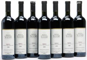 4 bts. Barolo, Paolo Scavino 1999 A hfin.  etc. Total 7 bts.
