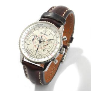 Breitling Herrearmbåndsur af stål. Navitimer Montbrillant. Chronometer certificeret automatisk kronografværk med dato. Kassediam. 38 mm.