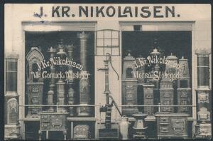 Holstebro. J.Kr. Nikolaisen. Morsö Støbegods og Mc Cormicks Maskiner, 1913
