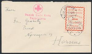1946. Interneret Brev Postforsendelse - Østrigerlejr TARP. Utakket mærke på brev fra Guldager 25.4.46 til Horsens