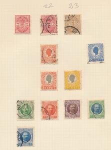 Dansk Vestindien. Lille samling på 3 albumblade.