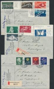 Schweiz. 1947-1948. 3 bedre FDC. Michel EURO 345