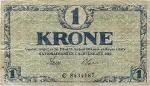 1 kr 1918 C, Sieg 117, DOP 112, Pick 12