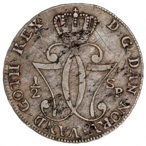 Norge, Christian VII, 12 speciedaler 1776, NM 17, H 3, ridser