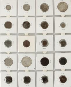 Samling af mønter med relation til Indien, i alt 100 stk. i varierende kvalitet med enkelte bedre iblandt