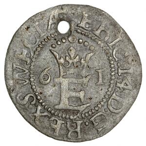 Sverige, Erik XIV, 12 øre 1561, SM 36, perf.