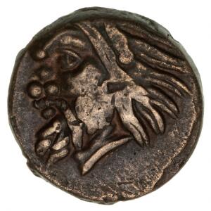 Antikkens Grækenland, Thrakien, Pantikapion, 4.-3. århundrede f.Kr., Æ17, 4,75 g, SNG Cop. 32