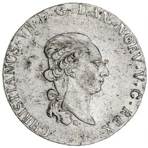 Christian VII, Altona, speciedaler 1787, H 39A