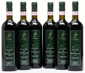 12 bts. Brunello di Montalcino, S. Lucia 2001 A hfin. Oc.